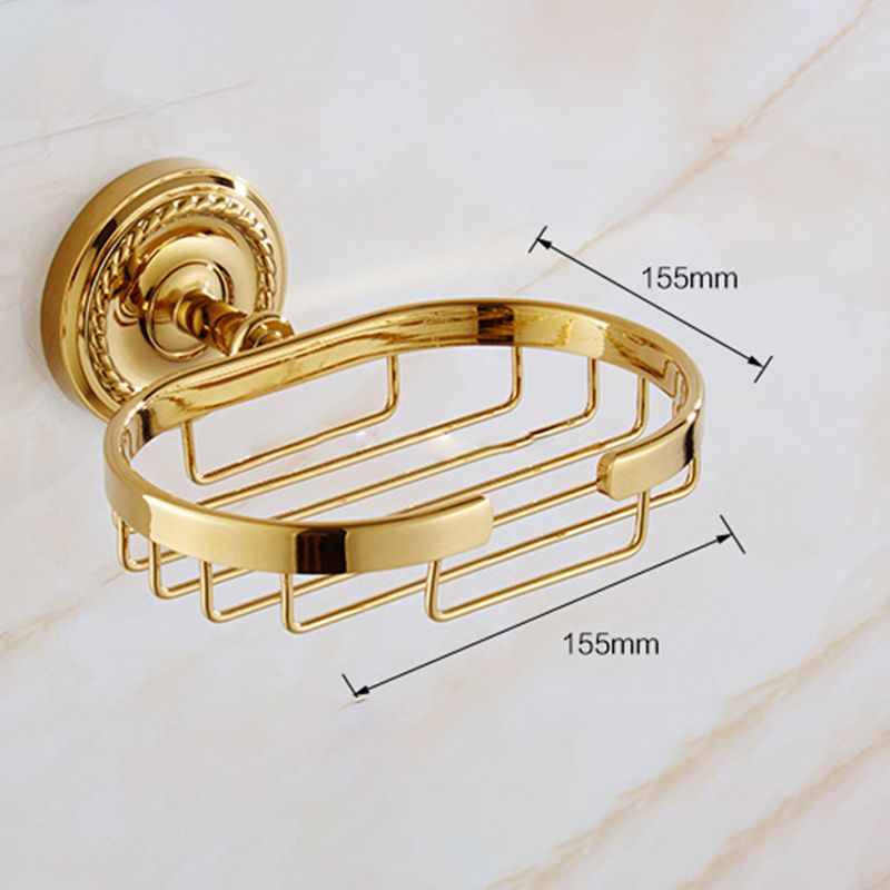 BowLift | Traditional Golden Bath Accessory Set Copper Bathroom Accessory Kit