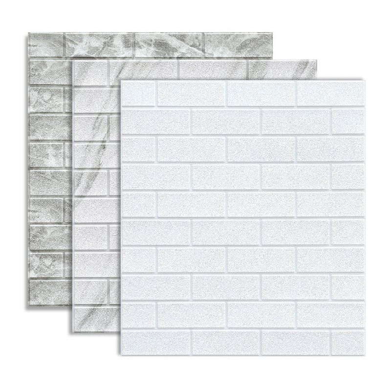 BowLift | Industrial Wall Panel, 3D Brick Bathroom Wall Panels Set of 2