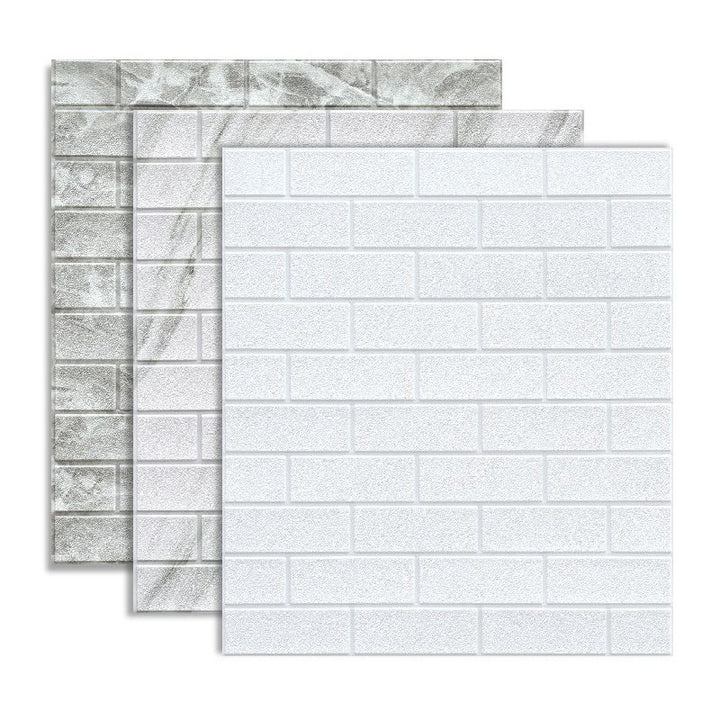 BowLift | Industrial Wall Panel, 3D Brick Bathroom Wall Panels Set of 2