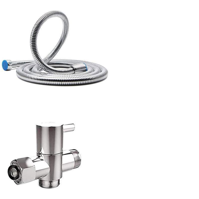 BowLift | Stainless Steel 8 Inch Shower Set 5 Sprays Handheld Showerhead Shower Arm
