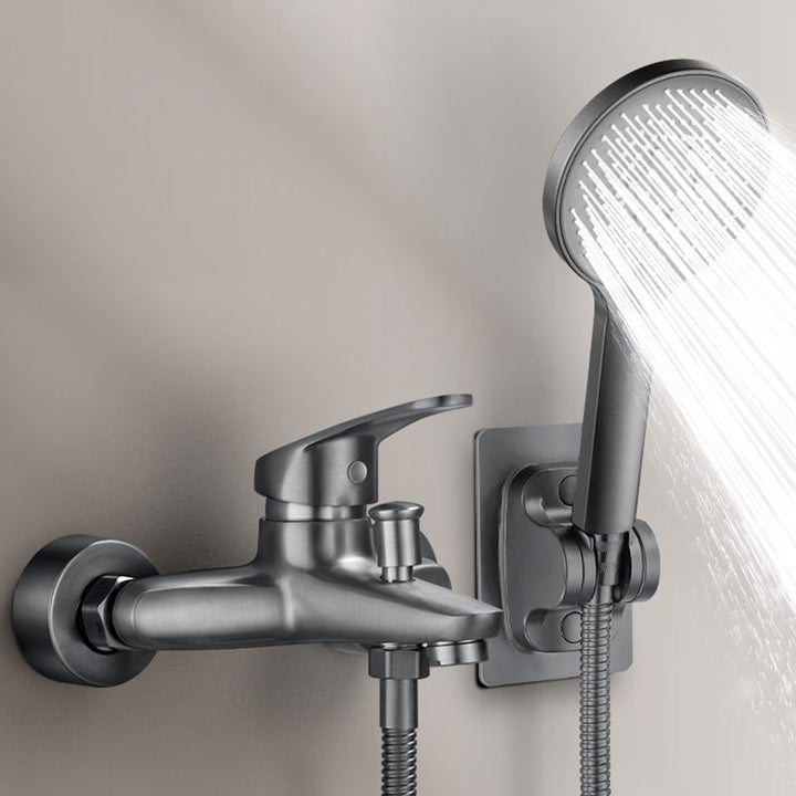 BowLift | Solid Bathtub Faucet Handheld Shower Hose Lever Handle Wall-Mounted 2 Holes Bathtub Fill Valve