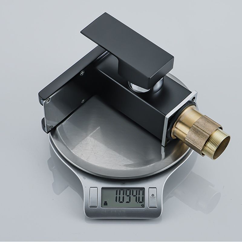 BowLift | Waterfall basin mixer tap square lever handle with LED three-color light