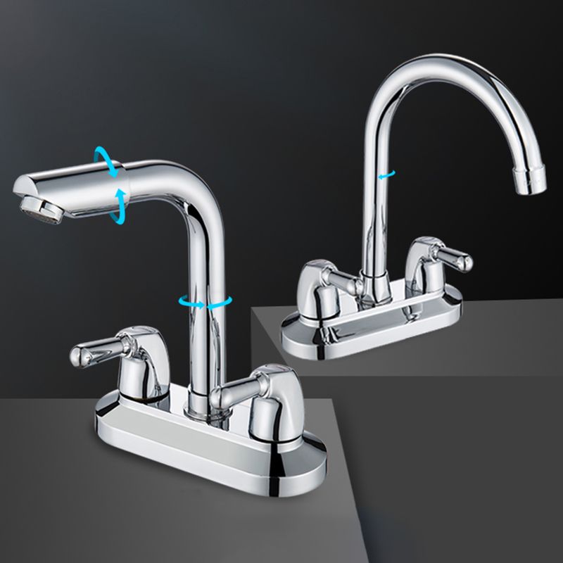 BowLift | 2-Handle Modern Vessel Sink Faucet Three-Way Bathroom Faucet