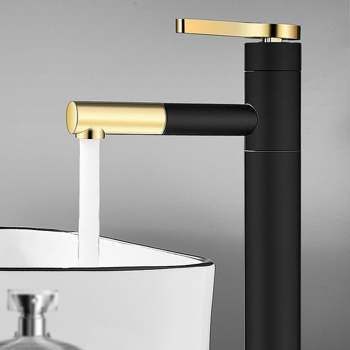 BowLift | Lever handle faucet Glam Style with swivel spout for the bathroom