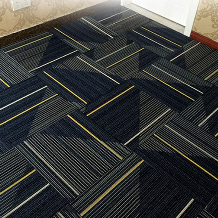 BowLift | Dark Color Level Loop Carpet Tile Non-Slip Self-Adhesive Indoor Office Carpet Tiles