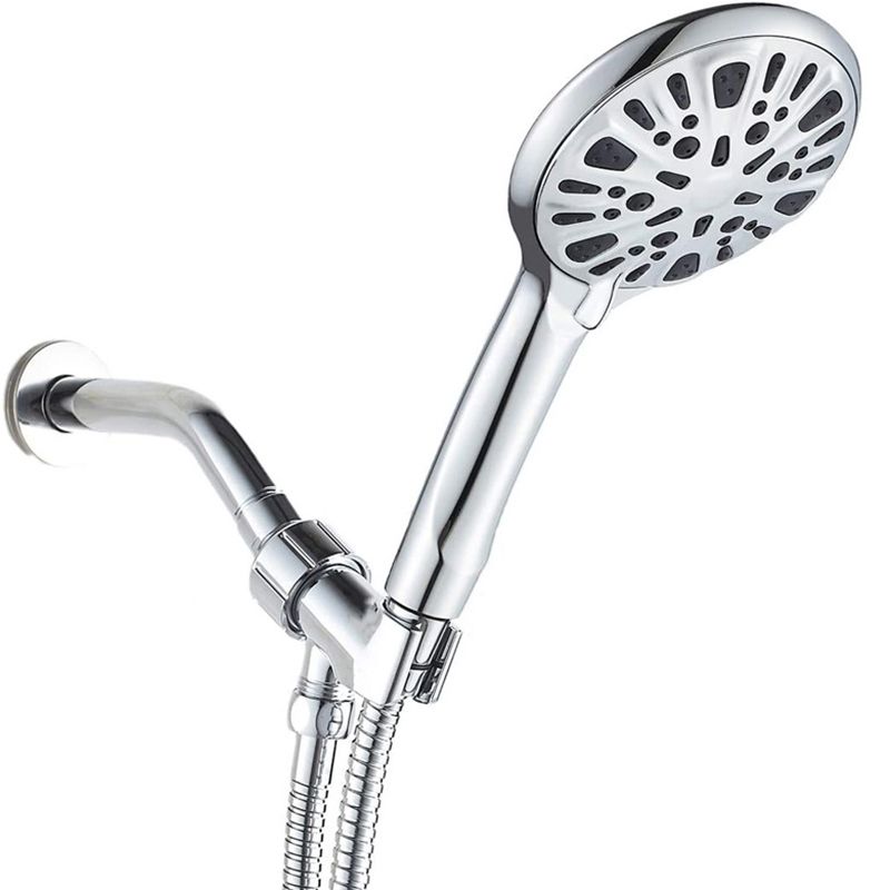 BowLift | Modern Shower Head for Bathroom 9-Jet Round Wall-Mounted Shower Head