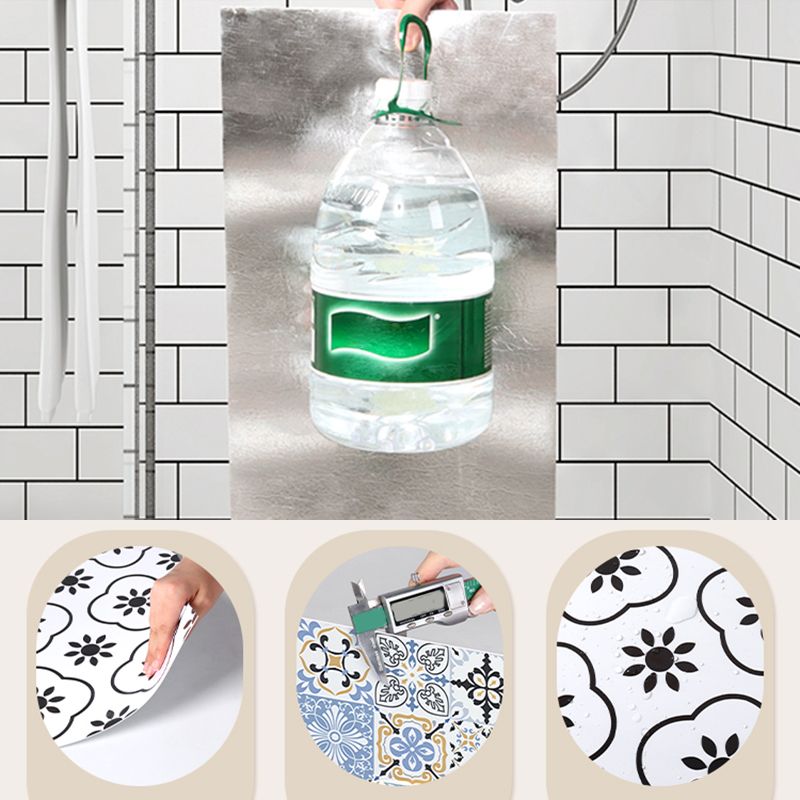 BowLift | PVC Peel and Stick Tile 12" x 23" Rectangular Grid Waterproof Peel and Stick Tiles 10 Pack