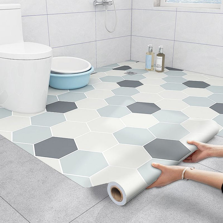 BowLift | Bathroom 3.5 mm vinyl floor square peel and stick PVC floor