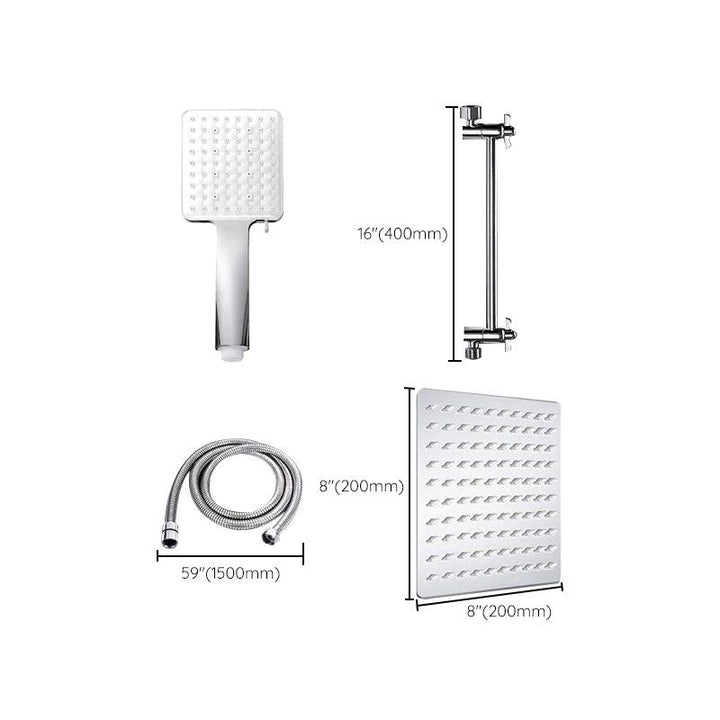 BowLift | Contemporary Shower Head Combination Polished Stainless Steel Wall-Mounted Shower Head