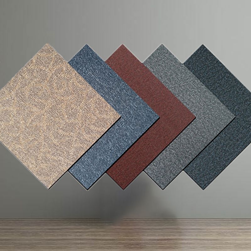 BowLift | Square Plastic Floor Water-Repellent Fabric Look Peel & Stick Floor Tiles