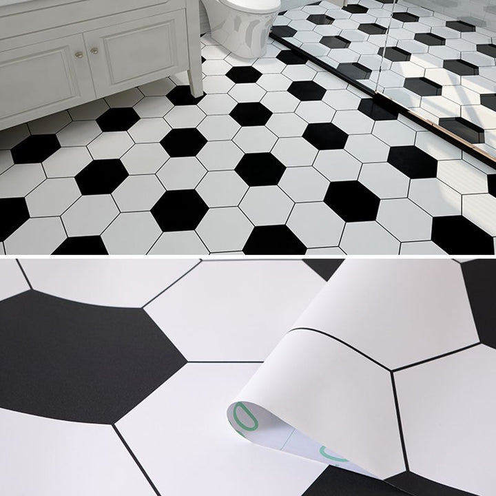 BowLift | Modern vinyl floor planks for peeling and sticking Geometrically printed PVC flooring