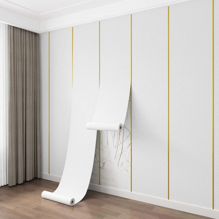 BowLift | Modern Pearl Wall Mouldings Flat Wall Access Panel Peel and Stick Foam Baseboard