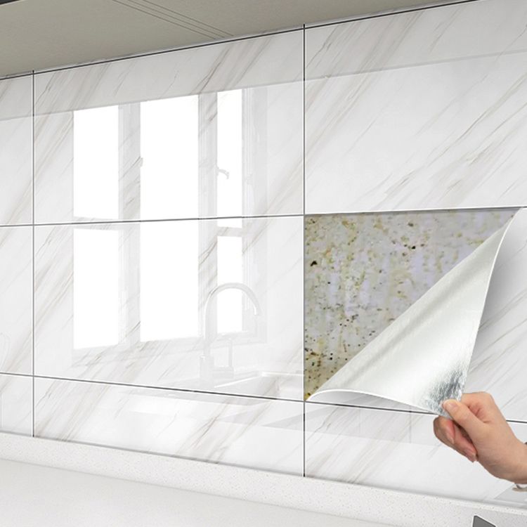 BowLift | Modern Peel & Stick Field Tile PVC Rectangular Wallpaper for Kitchen Backsplash