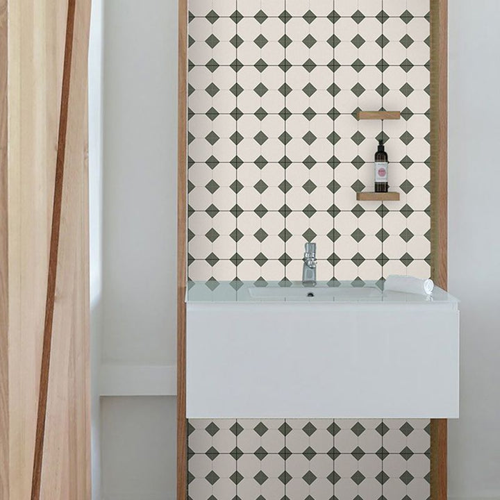 BowLift | Square Peel & Stick Tile with Pattern Waterproof Tile for Splash Guard Wall