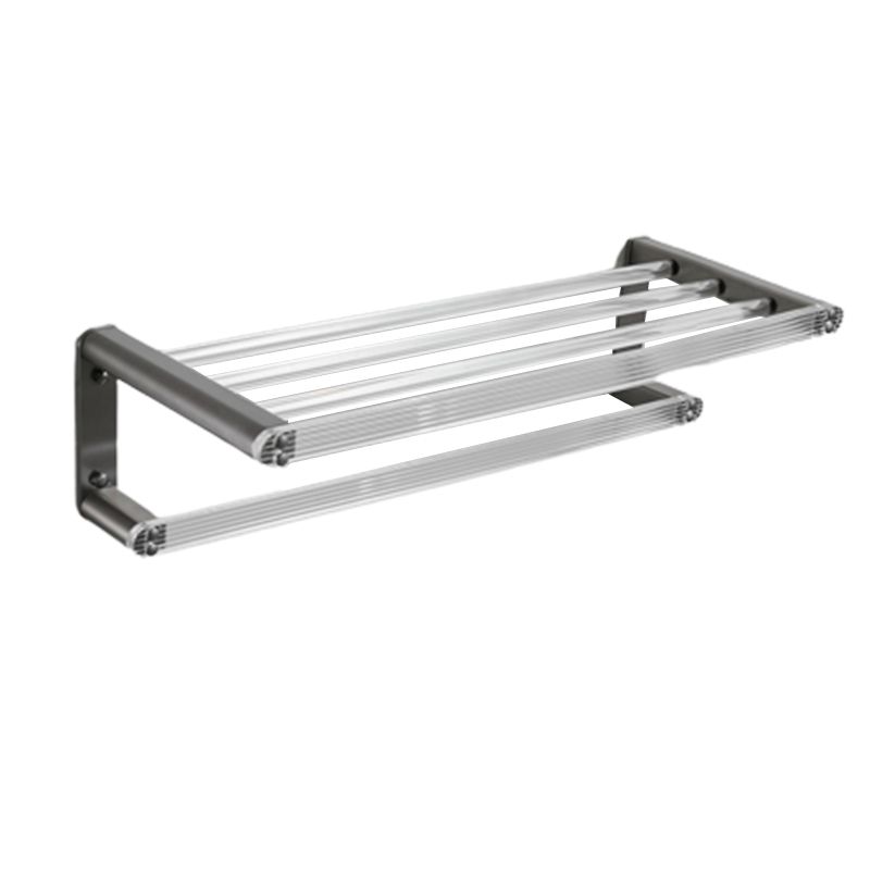 BowLift | Modern Bathroom Set Gray Towel Rack Bathroom Shelf Bathroom Accessories Set
