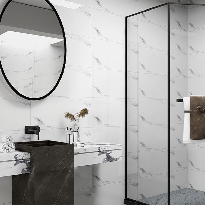 BowLift | Bathroom mosaic tile marble print peel-and-stick backsplash tile