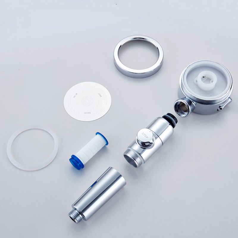 BowLift | Modern Showerhead Adjustable Spray Pattern Rotatable Round Handheld Showerhead