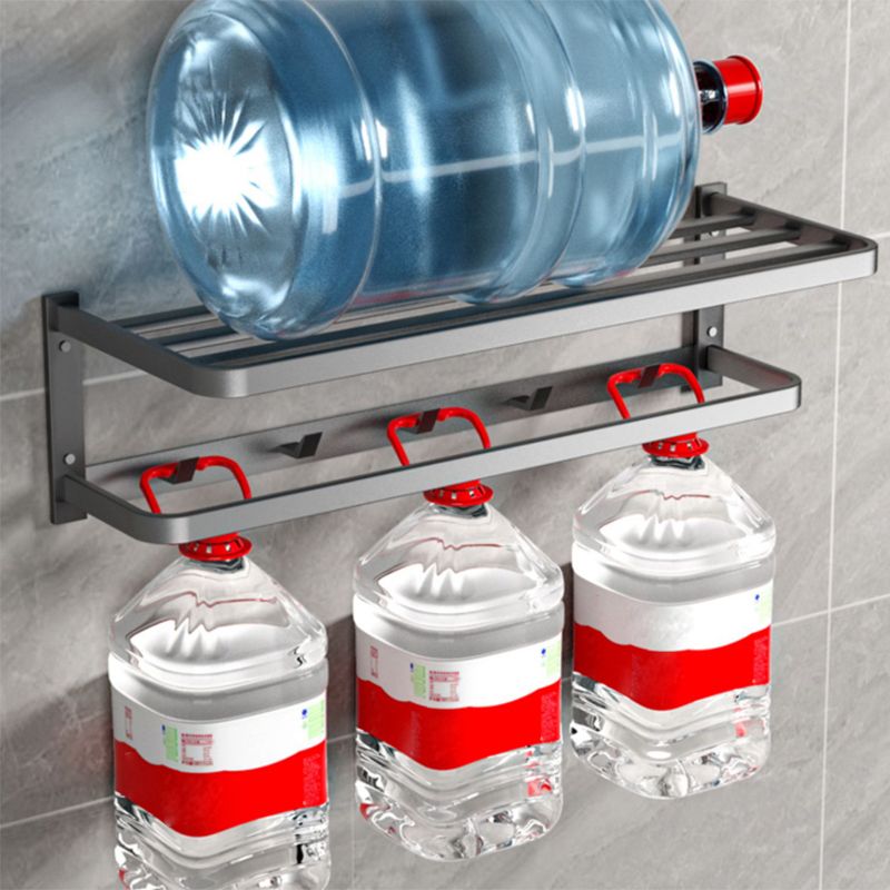 BowLift | Modern gray bathroom hardware set towel bar paper holder bathroom accessory set