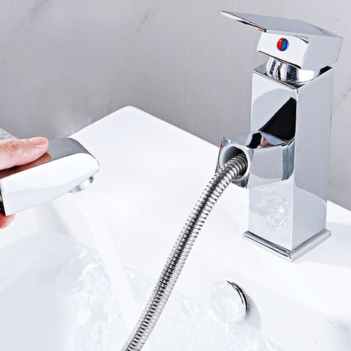 BowLift | Modern Retractable Single Handle Basin Faucet Bathroom Sink Faucet