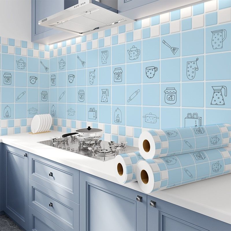 BowLift | Modern Peel & Stick Mosaic Tiles Plastic Grid Peel and Stick Back Wall for the Kitchen