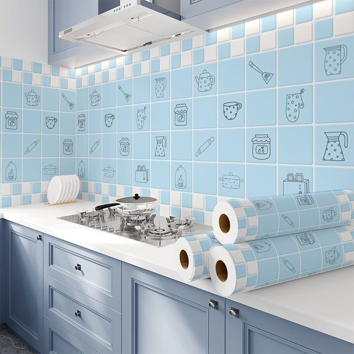BowLift | Modern Peel & Stick Mosaic Tiles Plastic Grid Peel and Stick Back Wall for the Kitchen