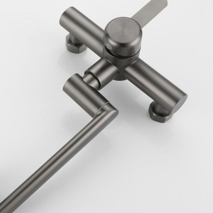 BowLift | Modern Wall-Mounted Kitchen Faucet Single Lever Faucet in Chrome