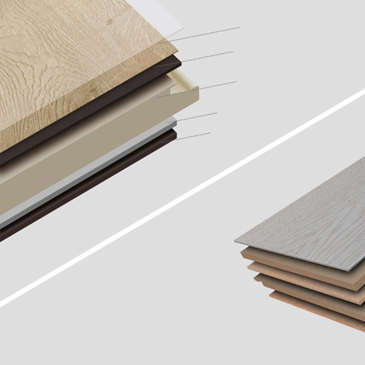 BowLift | Modern Interior Floor Covering Wood Look Peel and Stick Rectangular Flooring Vinyl