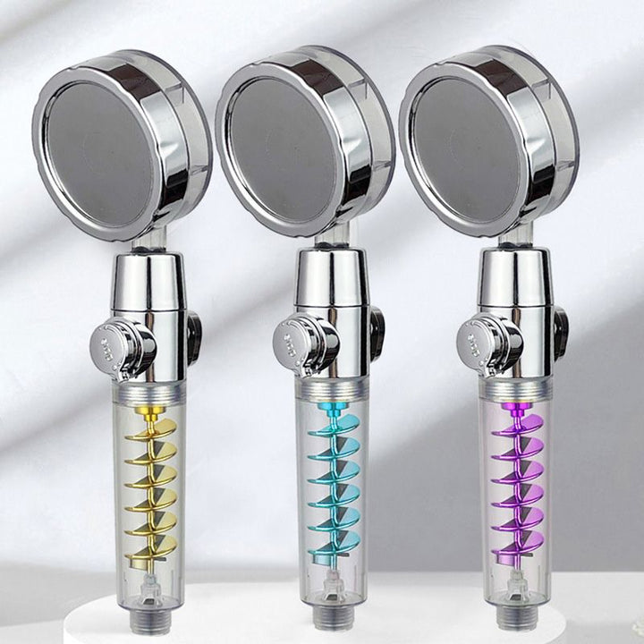 BowLift | Modern Round Handheld Showerhead Rain Spray Head made of Plastic