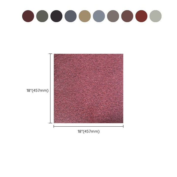 BowLift | Square Plastic Floor Water-Repellent Fabric Look Peel & Stick Floor Tiles