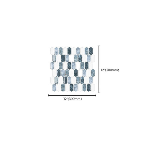 BowLift | Polygon Peel and Stick Wall Tile PVC 30 cm x 30 cm Peel and Stick Tile for the Kitchen