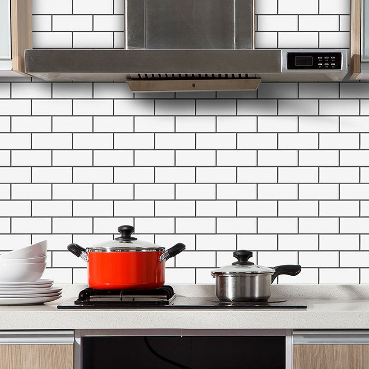 BowLift | Rectangular Tile - Peel & Stick Easy waterproof plastic peel and stick subway tile for the kitchen