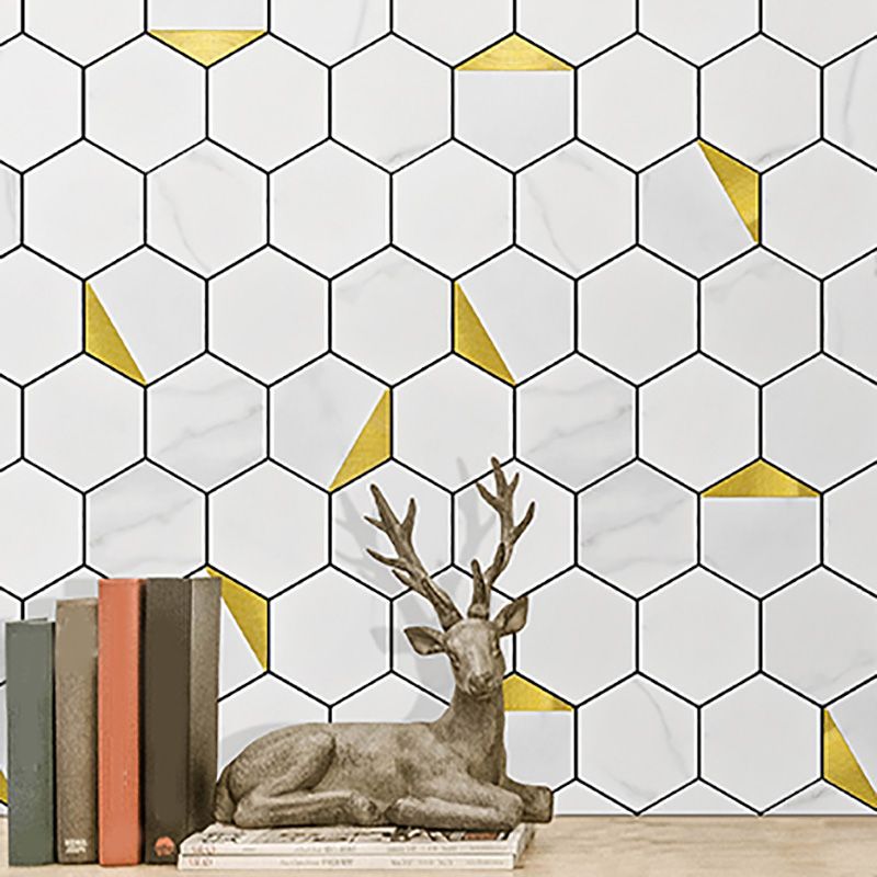 BowLift | Hexagonal Modern Peel and Stick Tiles Mosaic Tiles Peel and Stick Backdrops