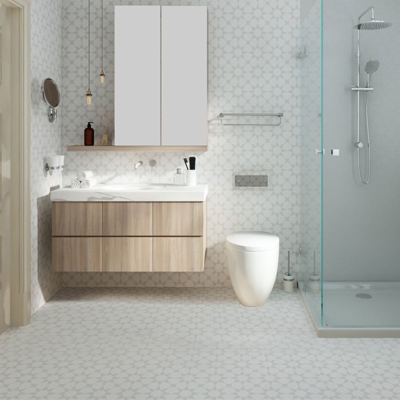BowLift | Modern PVC Flooring Peel and Stick Geometrically Printed Vinyl Plank Flooring
