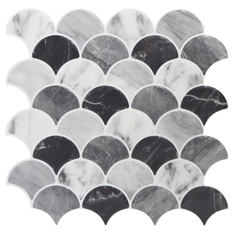 BowLift | Modern Peel and Stick Tiles PVC Fish Scales Peel and Stick Trim