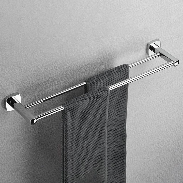BowLift | Polished Chrome Modernism Bathroom Accessory Set Bath Shelf / Towel Bar / Bathrobe Hook Included