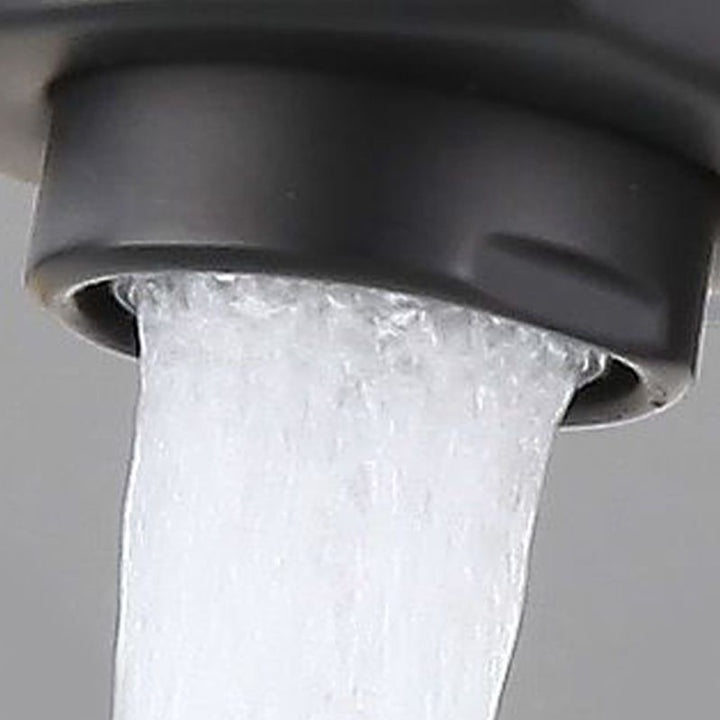BowLift | Modern Sink Faucet Centerset Bathroom Sink Faucet in Black