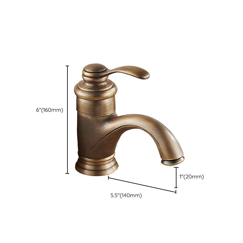 BowLift | Glam Style Bathroom Sink Faucet Single Handle Low Arc Sink Faucet