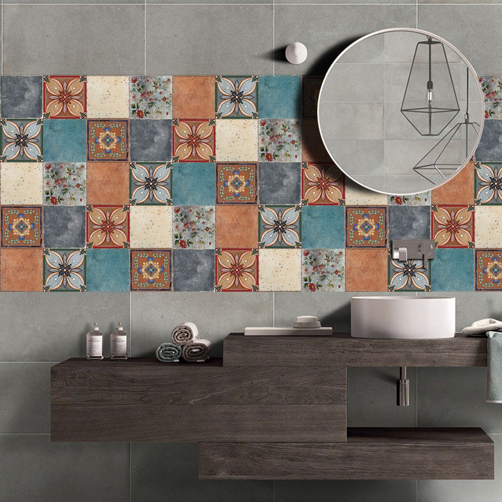 BowLift | Traditional Peel and Stick Back Wall PVC Mosaic Tiles Wallpaper for Kitchen Backsplash