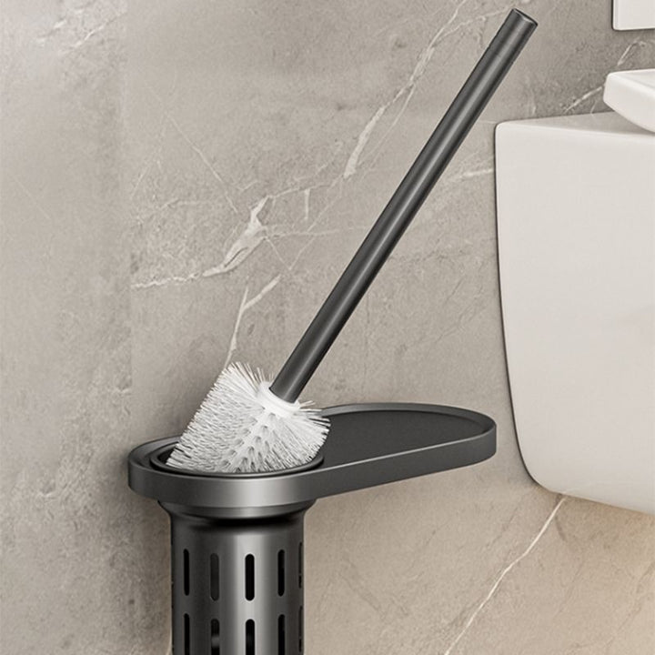 BowLift | Modern bathroom accessory set Bathroom shelf Towel bar gray bathroom accessory set