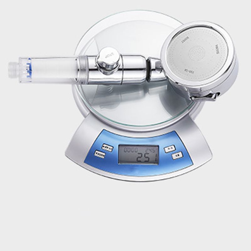 BowLift | Modern Handheld Shower Head Silver Round Standard Shower Heads