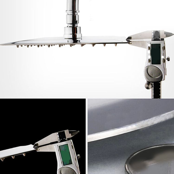 BowLift | Large Shower Head 304 Stainless Steel Standard Spray Pattern Fixed Shower Head