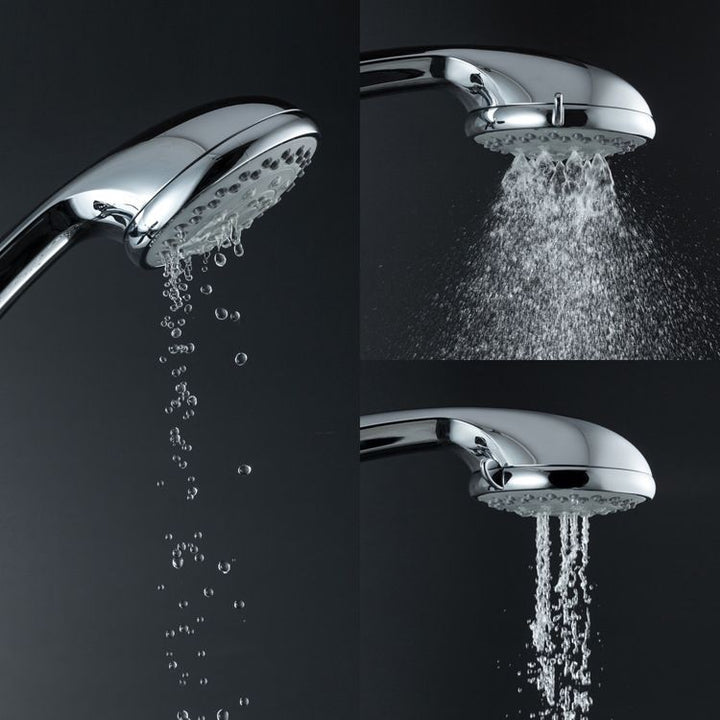 BowLift | Single Double Showerhead Square High Arc Showerhead Combo in Chrome