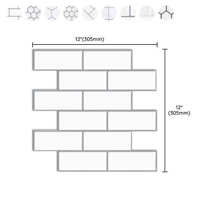 BowLift | Subway Tile Wallpaper Plastic Peel and Stick Wall Tile