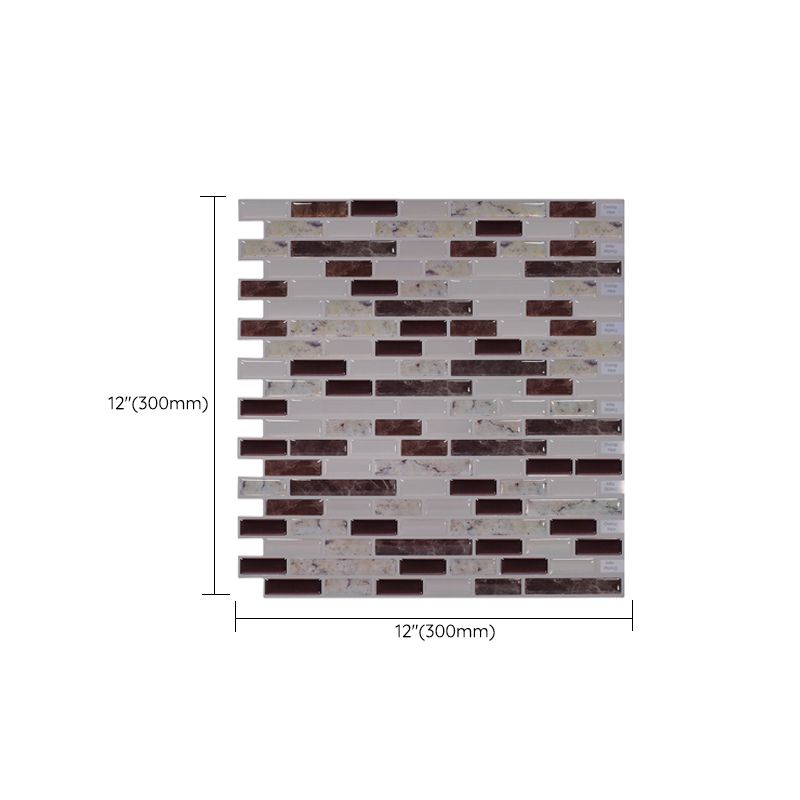 BowLift | Square Peel & Stick Tile Stone Composite Subway Tile for Backsplash Wall
