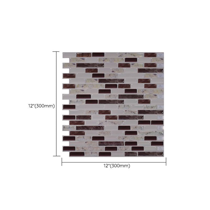 BowLift | Square Peel & Stick Tile Stone Composite Subway Tile for Backsplash Wall