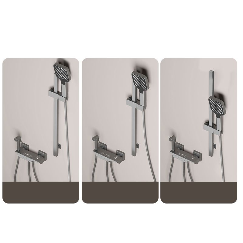 BowLift | Push-button shower system wall mounting hand shower square shower system with shower hose
