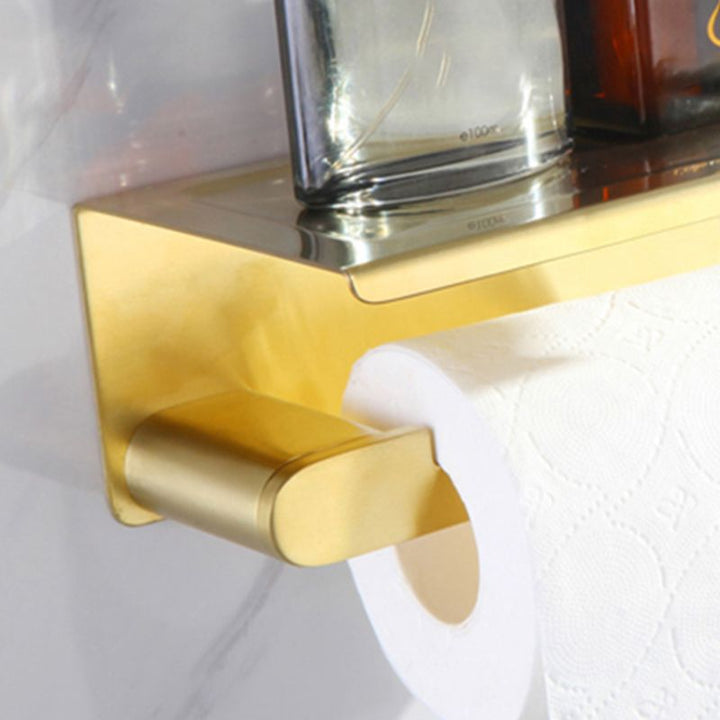 BowLift | Modern Bathroom Hardware Set Gold Towel Bar Bath Hardware Set