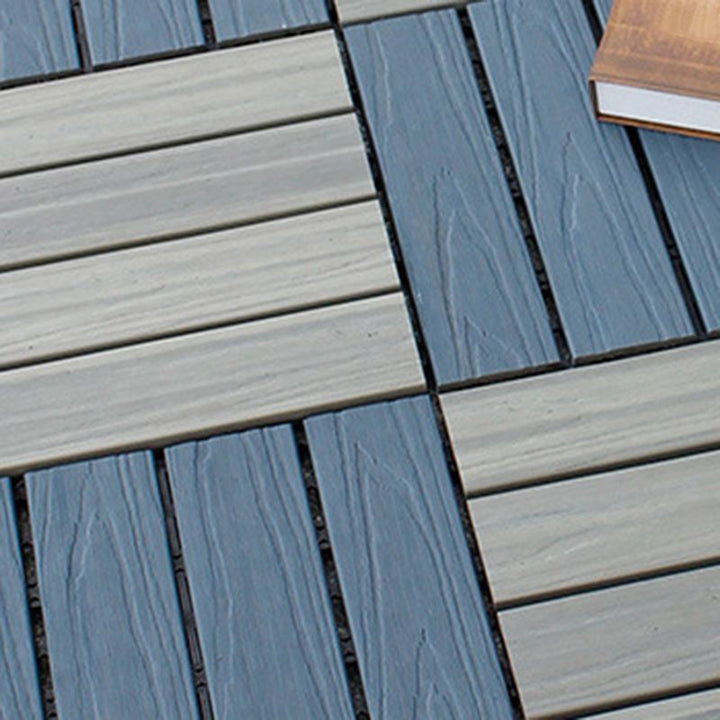 BowLift | 12" X 12" 4-Slat Square PVC Floor Tiles With Interlocking Installation Floor Plates Tiles