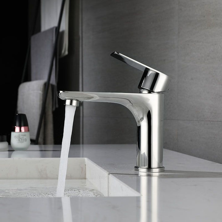 BowLift | Modern Vessel Faucet Copper Single Handle Low Arc Vessel Faucet for Home
