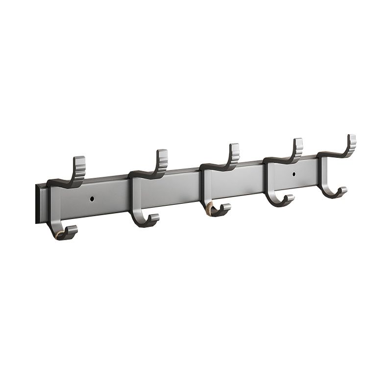 BowLift | Gray Aluminum Bathroom Accessory Set Contemporary Bathroom Shelf